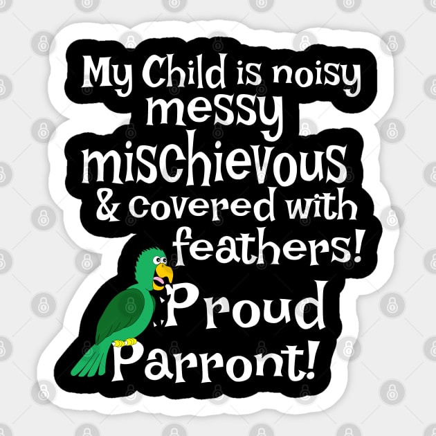 Proud Parent Parrot Sticker by Einstein Parrot